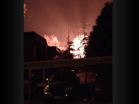 Explosion de transformateur électrique