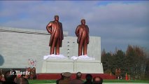 Deux statues flambant neuves pour les pères de la Corée du Nord