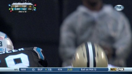 QB Newton to WR Hixon, 14-yd, pass, TD