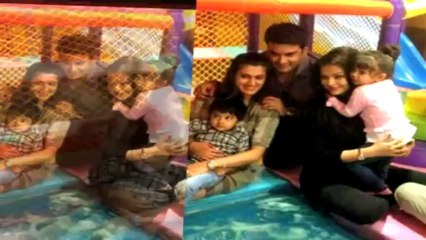 Candid Moments- Aishwarya takes out Aaradhya for fun play