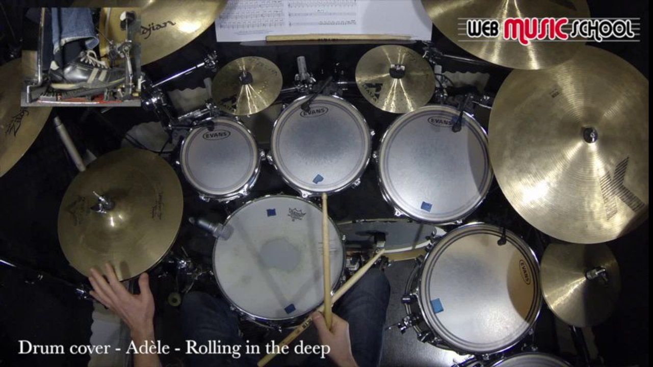 Adele - Rolling in the deep - DRUM COVER - Vidéo Dailymotion