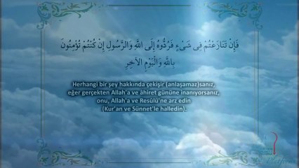 Nisa Suresi 59. Ayet  Okunuşu ve Meali