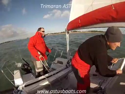 Trimaran ASTUS 24 1ère navigation