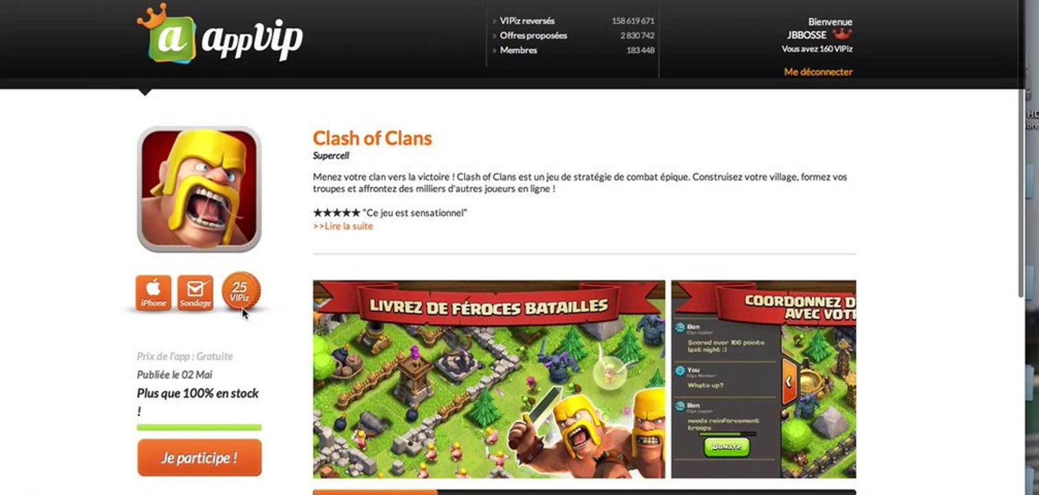 Gagner argent paypal facilement, Appvip en testant des appli