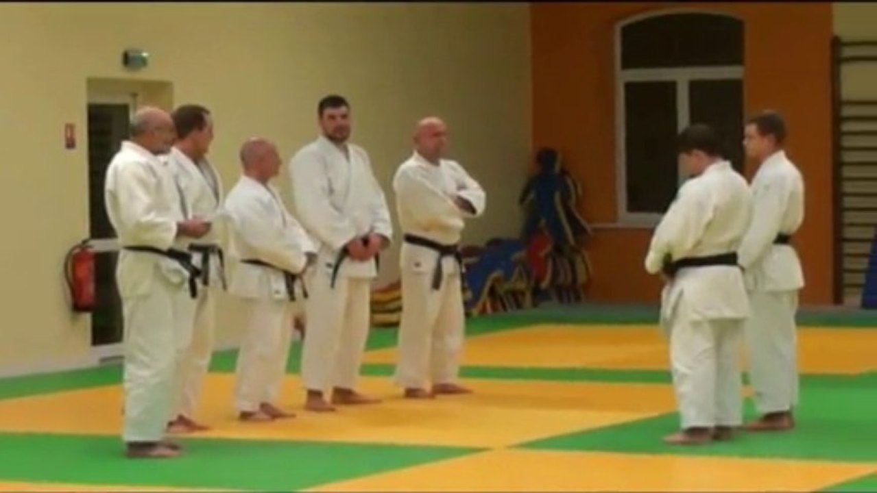 remise du 1er dan à Cedric et Martin