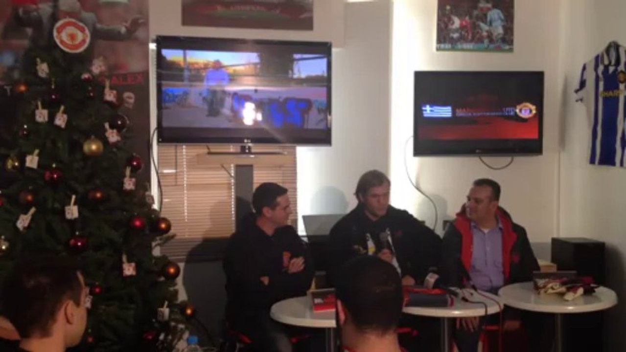 Ο Ρόι Κάρολ στην εκδήλωση των Greek Supporters Club Man United 2