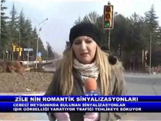 zile nin sinyalizasyonları romantik ışık gibi
