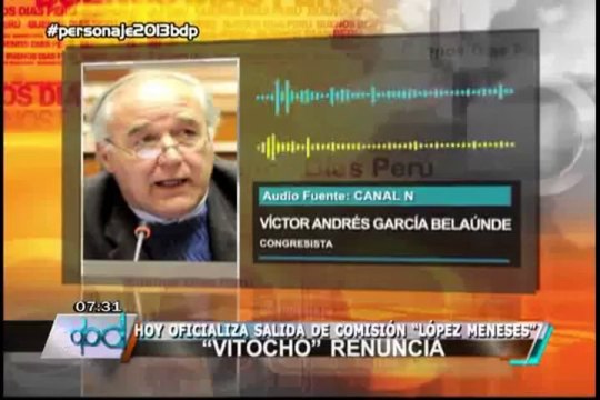 Víctor García Belaunde decidió renunciar a comisión López Meneses
