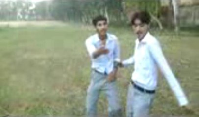 two babies are dancing in college ground