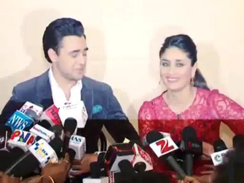 Imraan Khan and Kareena Kapoor interact with media about 'Gori Tere Pyaar Mein'