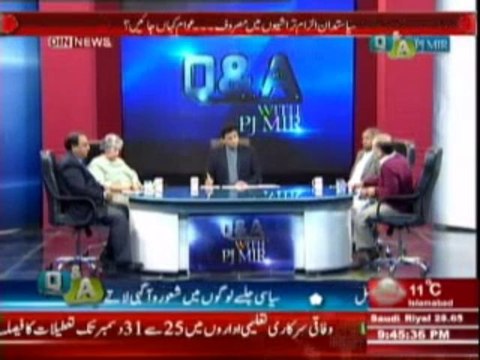 Q & A with PJ Mir (Pakistani Siasat Aik Baar Phir Ehtijaj Ki Raah Per) 23 December 2013