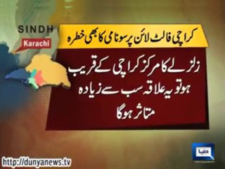 Tsunami Threat in Karachi Fault Line