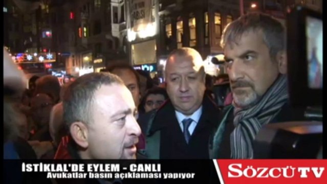 İstiklal'de polis ve avukatlar karşı karşıya geldi