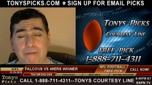 San Francisco 49ers vs. Atlanta Falcons Pick Prediction NFL Pro Football Odds Preview 12-22-2013