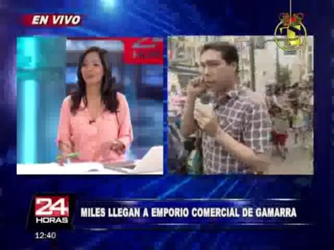 Miles de personas abarrotan galerías de Gamarra por compras navideñas