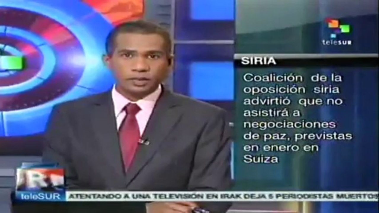 Coalición opositora siria advirtió que no asistirá a negociaciones