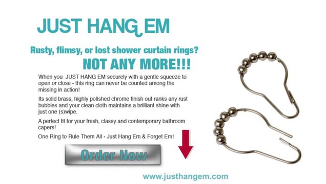 Just Hang Em Shower Curtain Rings- Video Training