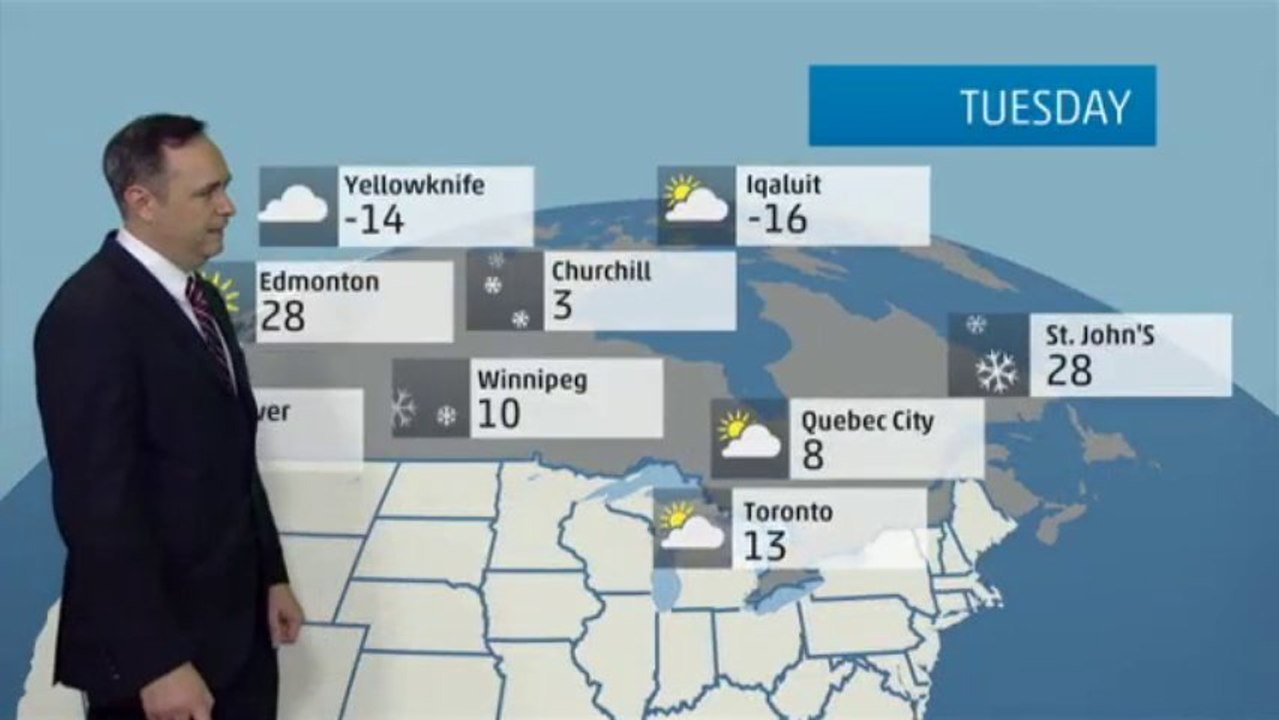 Canada Vacation Forecast - 12/23/2013