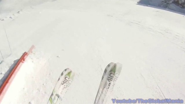 GoPro HD Hero 40 mph Ski Jump Crash!