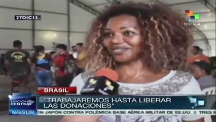 Brasil: miles de voluntarios se suman a tareas de ayuda a damnificados