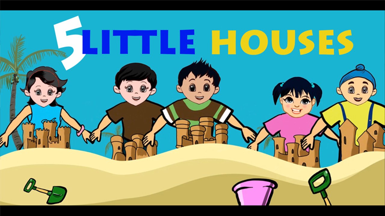 5 Little Houses - Latest Nursery Rhymes | Kids