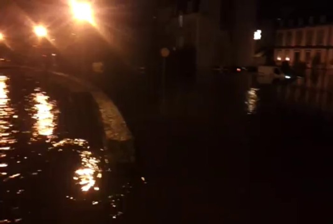 Tempête. Inondation à Morlaix