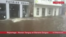 Tempête. Inondation à Morlaix