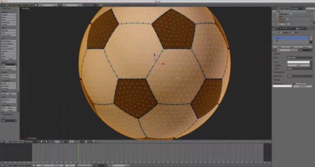 Modéliser un ballon de foot sur Blender