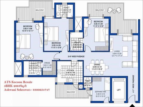 [4BHK 3045 SQFT] ATS KOCOON 8800654747