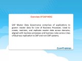 SAP MDG(Master Data Governance) Online Training Hyderabad INDIA @ECORPTRAININGS