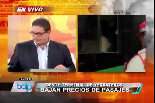 Transportistas bajan precios en terminal de Yerbateros esta mañana