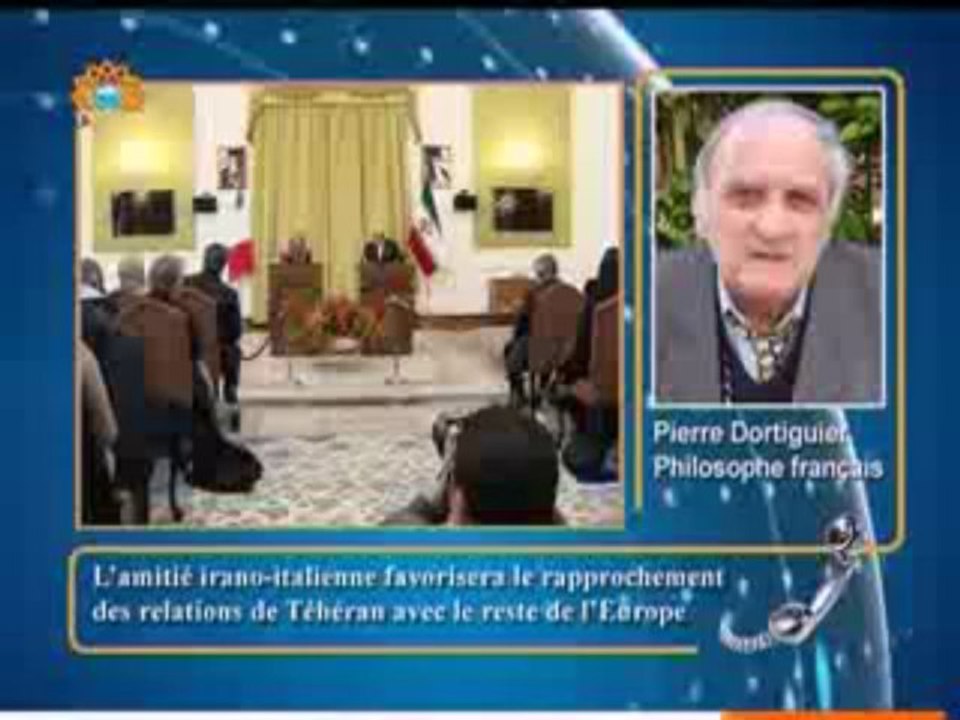Sahar Report 23.12.2013 Pierre Dortiguier, rapprochement Italie-Iran