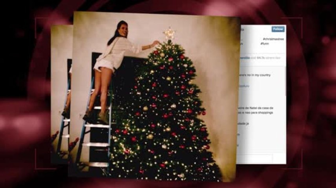 Celebrities Get Into The Holiday Spirit