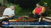 Presidentes Nicolás Maduro y Raúl Castro se reúnen en La Habana