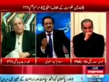 Fight on Live Talk Show between Javed Chaudhry & Javed Hashmi