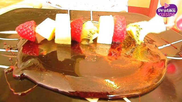 Dessert - Comment préparer des brochettes de fruits caramélisés