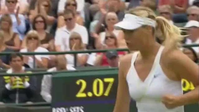Wimbledon 2009 1st Round Highlight Maria Sharapova vs Viktoriya Kutuzova