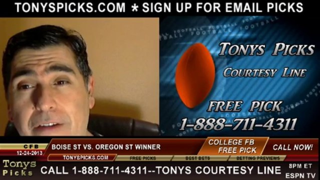 Oregon St Beavers vs. Boise St Broncos Pick Prediction Hawaii Bowl NCAAF Odds 12-24-2013