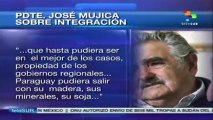 Mujica reitera oferta de salida al mar para Paraguay y Bolivia
