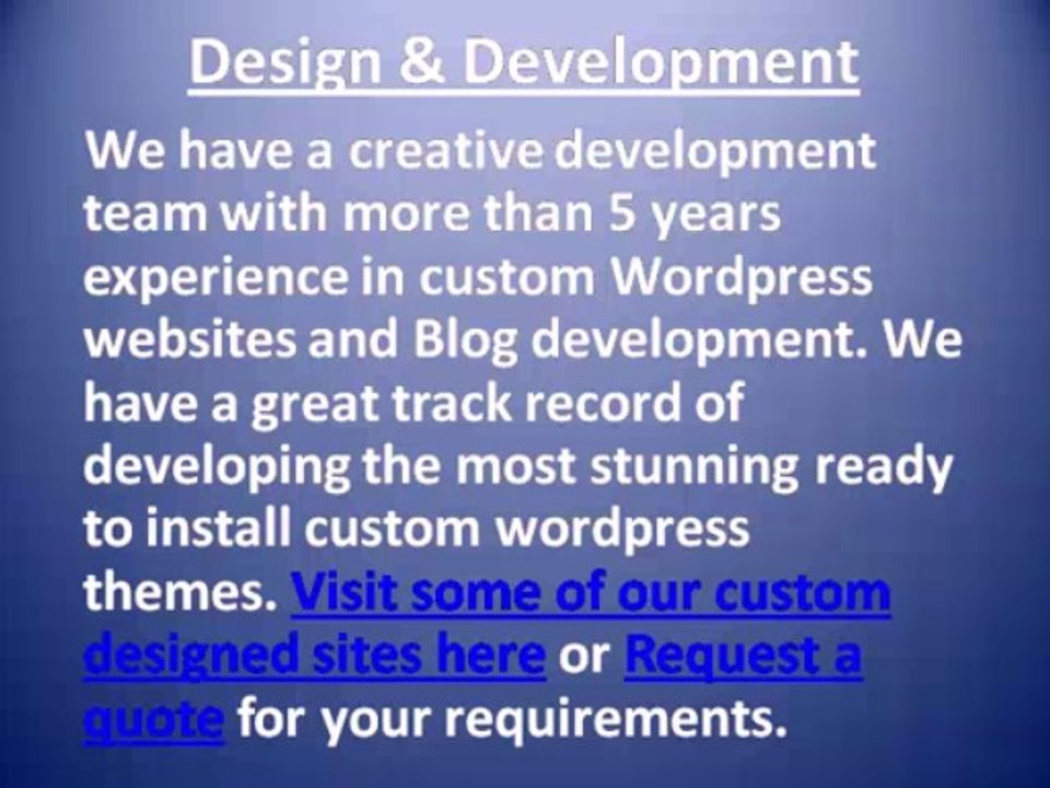 Need to Hire best & affordable wordpress designer & developer for your website  Development