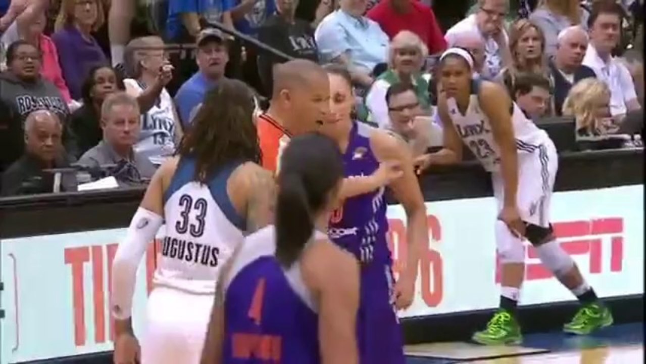 Diana Taurasi And Seimone Augustus Shoving Then Kiss, Double Personals, Have To Be Separated WNBA
