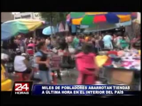 Miles abarrotaron tiendas al interior del país por compras de última hora