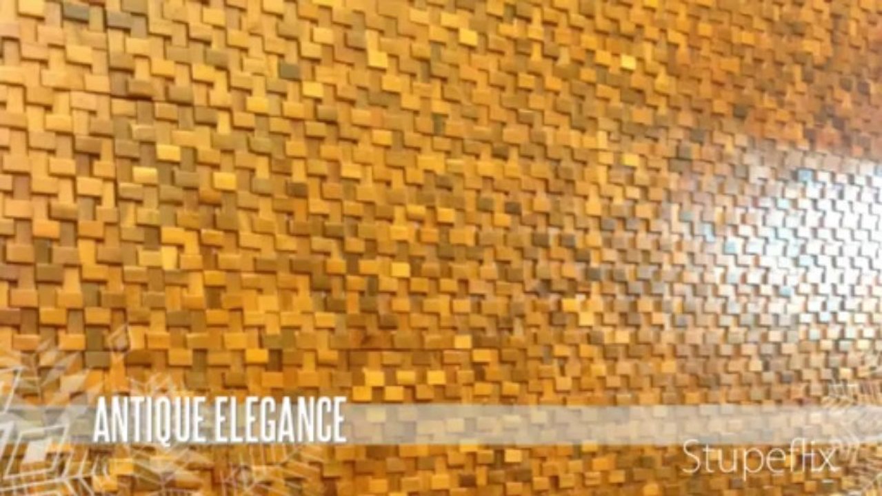 Trang trí nội thất gỗ mosaic - Hiệu ứng 3D