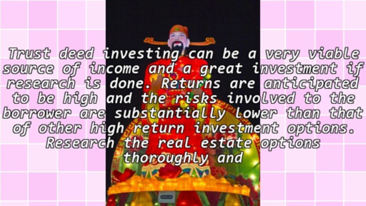 Trust Deed Investing Offers Lucrative Returns