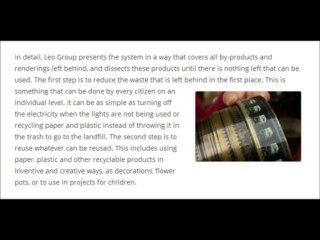 The Five Parts of the Leo Group Waste Hierarchy