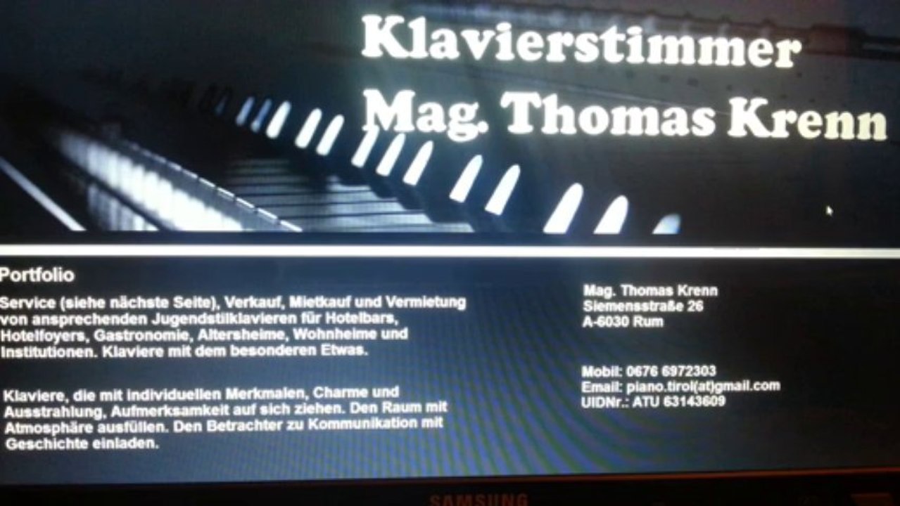 KLAVIERSTIMMER WÖRGL Tel.: 06766972303
