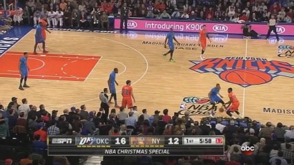 Tim Hardaway Jr. deep 3 pointer vs Thunder