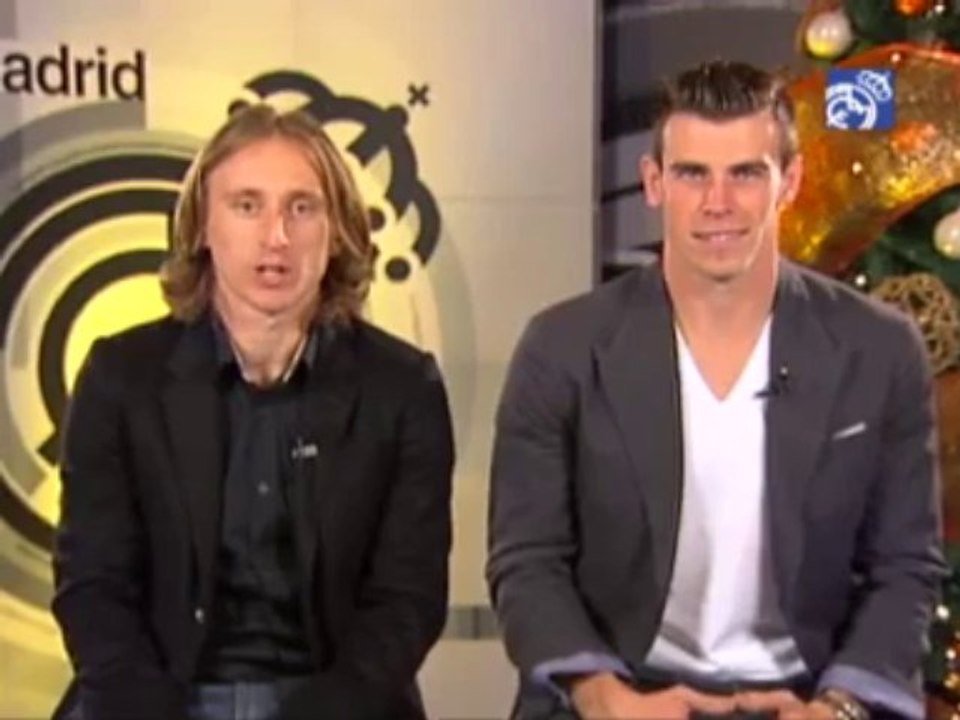 Bale y Modric os desean una feliz Navidad