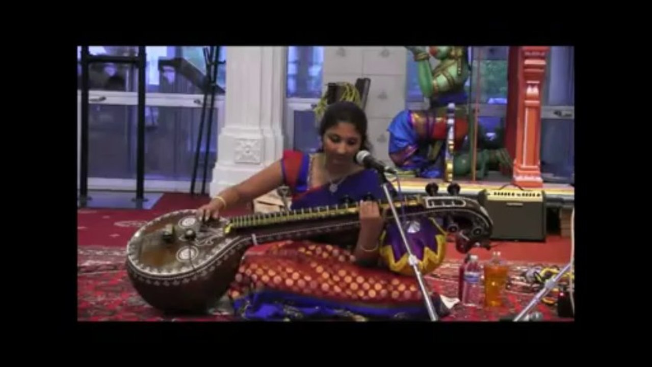 HINDU TEMPLE OF GREATER CHICAGO: EKANTHA SEVA VEENA CONCERT: SRI NITYA PARITI: "MAHA GANAPATHIM"