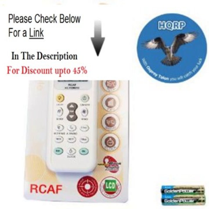 Clearance HQRP Universal A/C Remote Control for RIJIANG ROWA SACON SAMSUNG SANYO NEC SANZUAN SAPORO SAST SENSOR SAN-KEY...